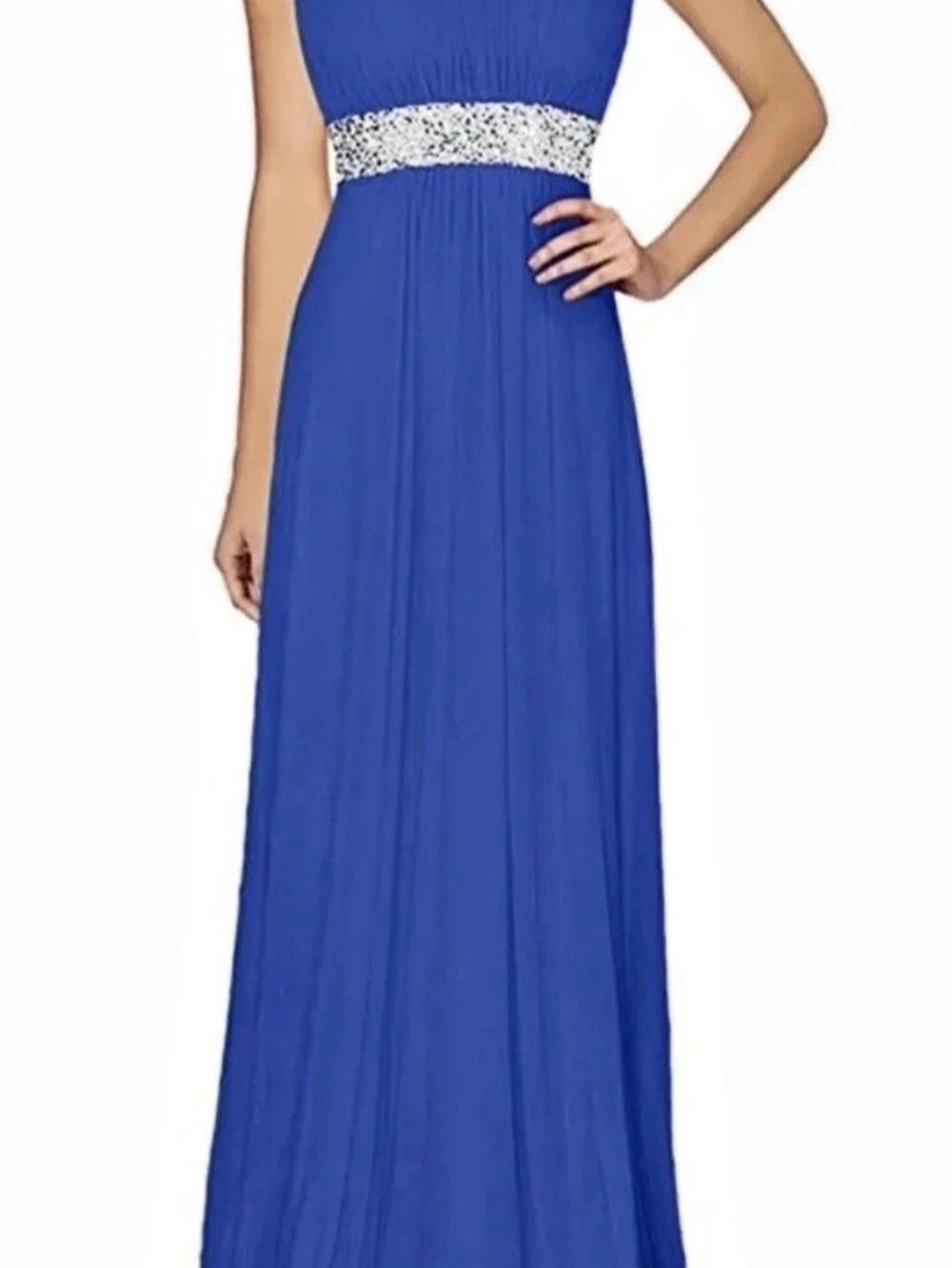 Blue & Silver Maxi Dress Like New